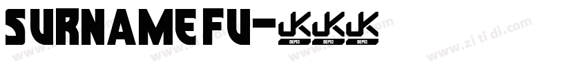 Surname Fu字体转换